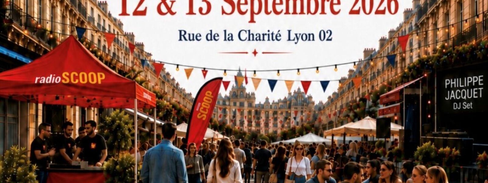 Affiche des Halles de la Charité — 12 & 13 septembre 2026, rue de la Charité Lyon 2e